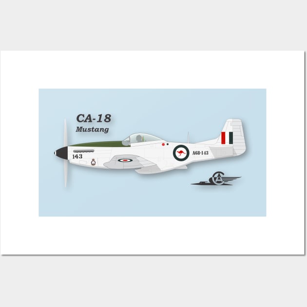 CA-18 Mustang Wall Art by GregThompson